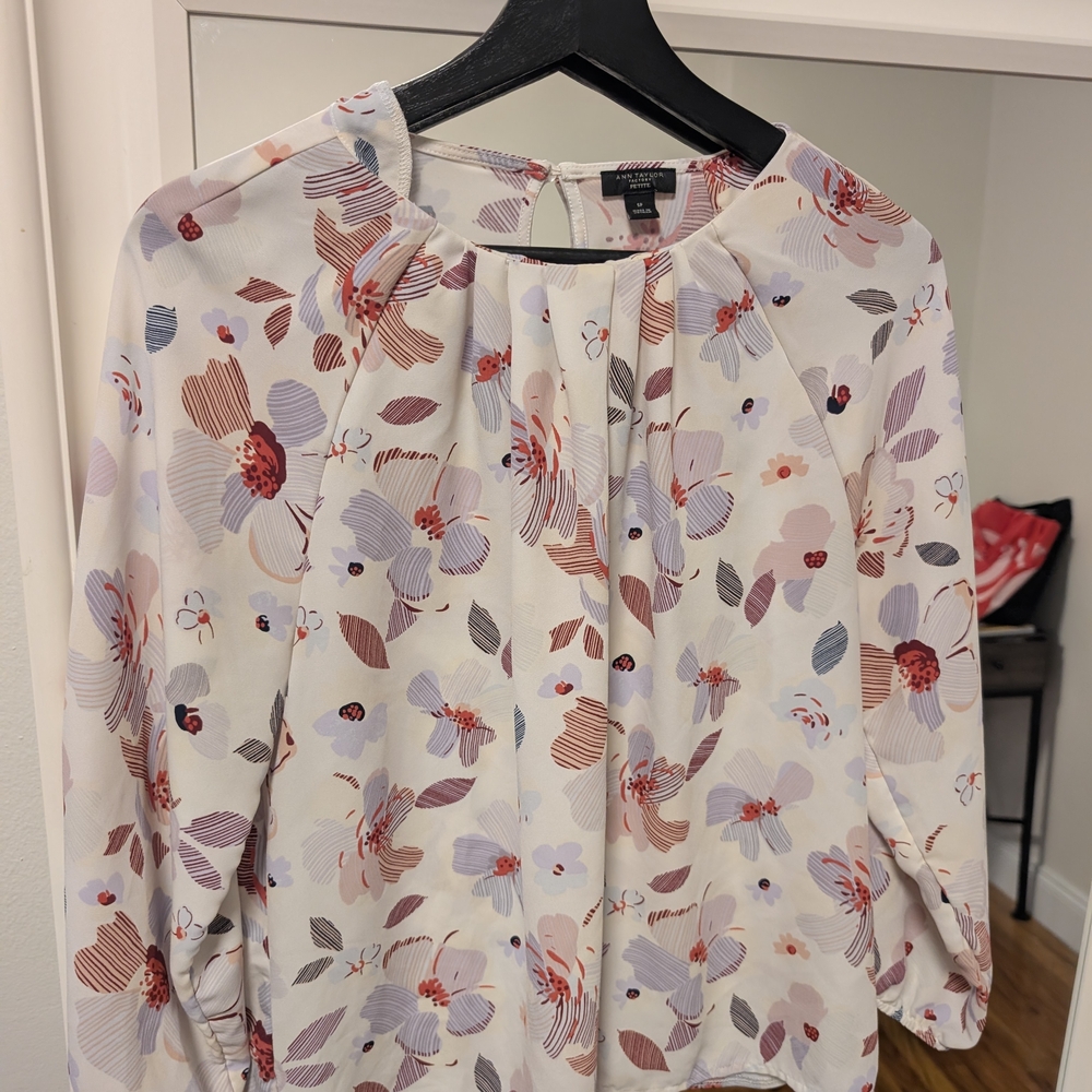 Ann Taylor Multicolor Floral Blouse